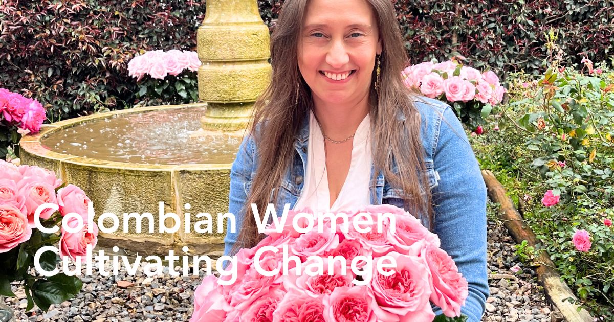 Colombian women in floriculture