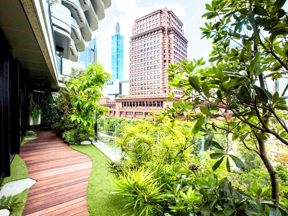 Outdoor green space to reconnect with nature