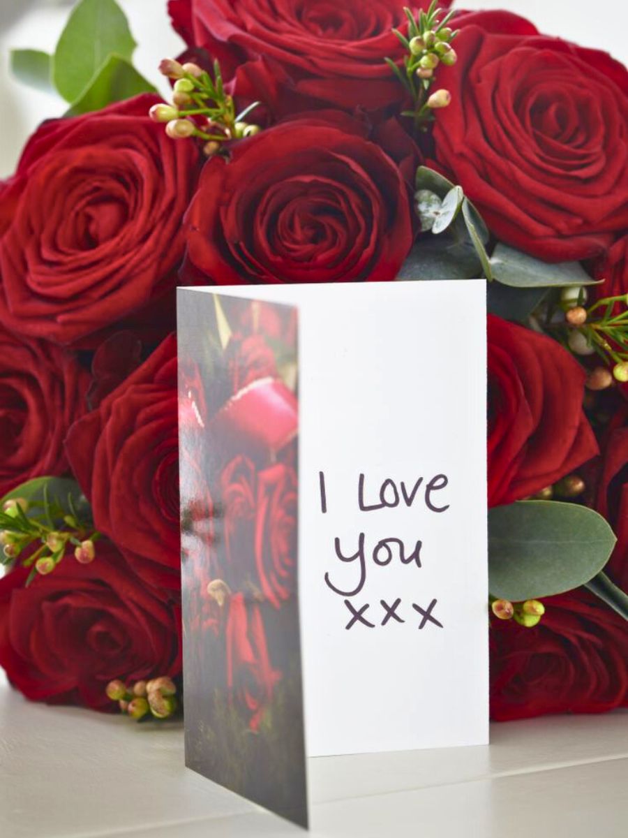 Love Note Day I Love You With Red Roses