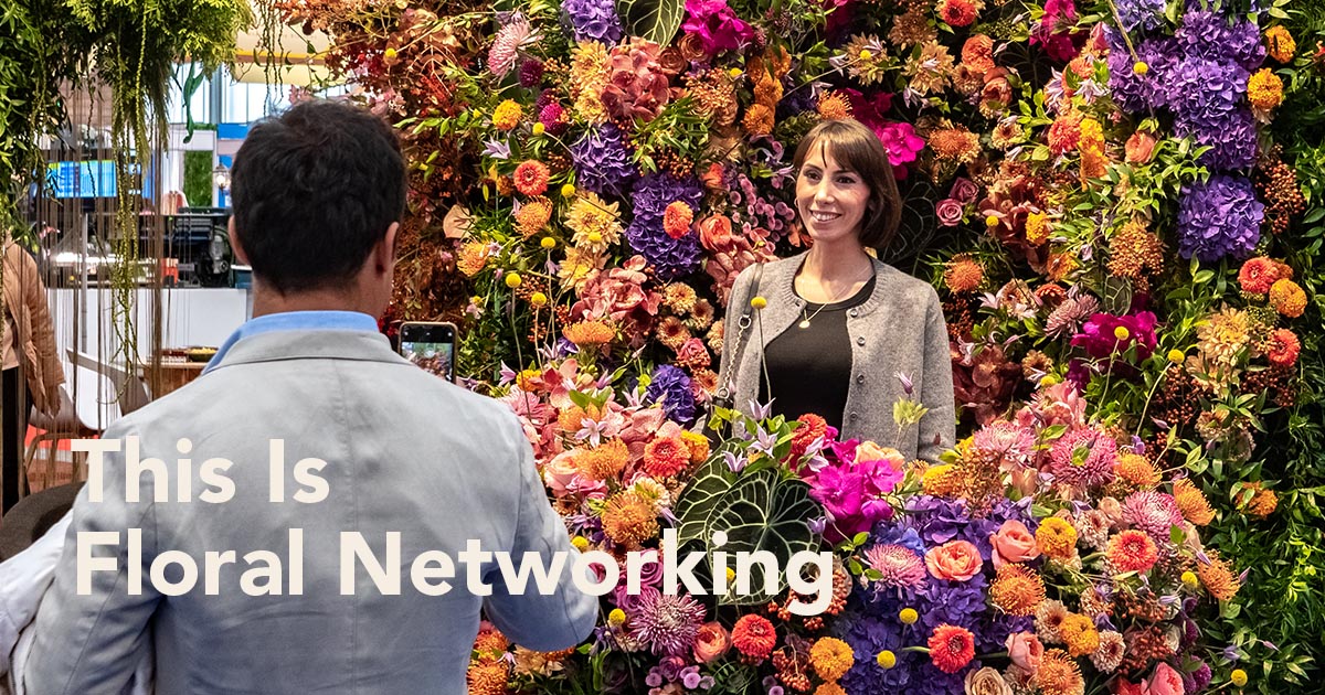 Flower booth at IFTF 2023