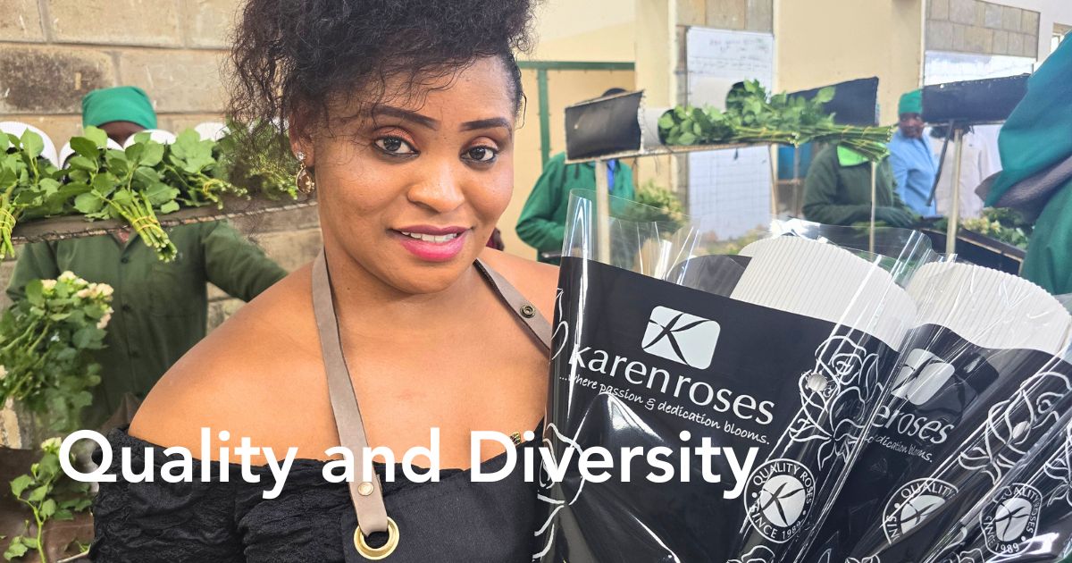 Rosemary Kimunya at Karen Roses