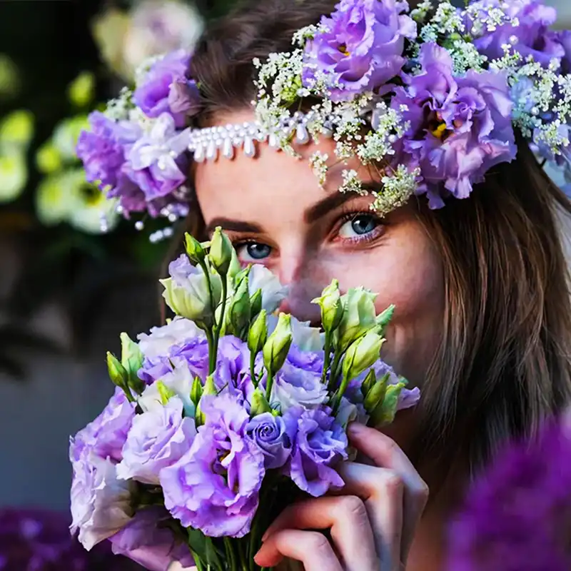 Purple Lisianthus by Sunrise Holland