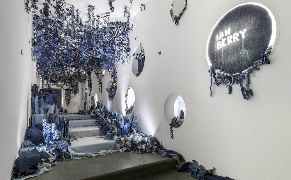 Ian Berry Crafts a Path of Nature Entirely Made Out of Denim Secret Garden