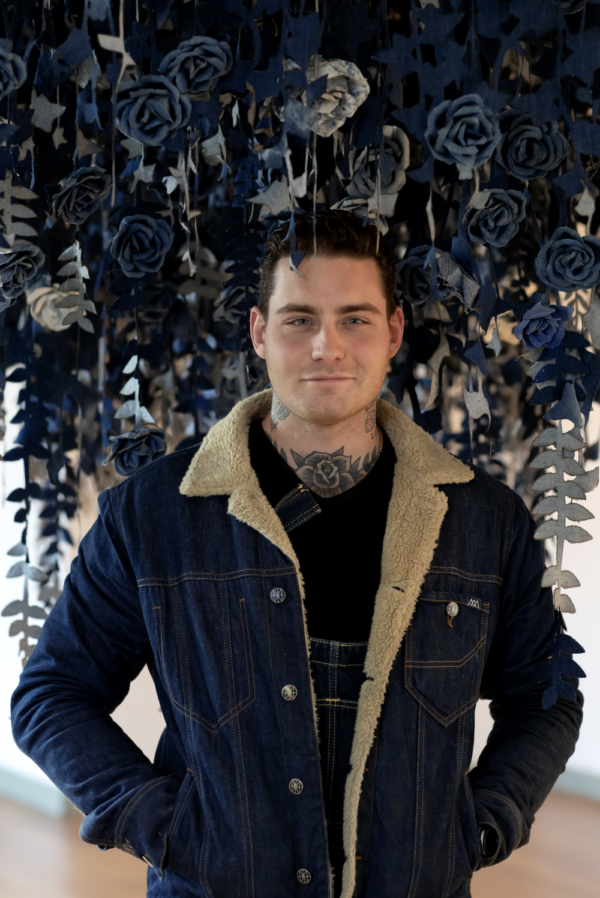 Ian Berry Crafts a Path of Nature Entirely Made Out of Denim Douwe Bob