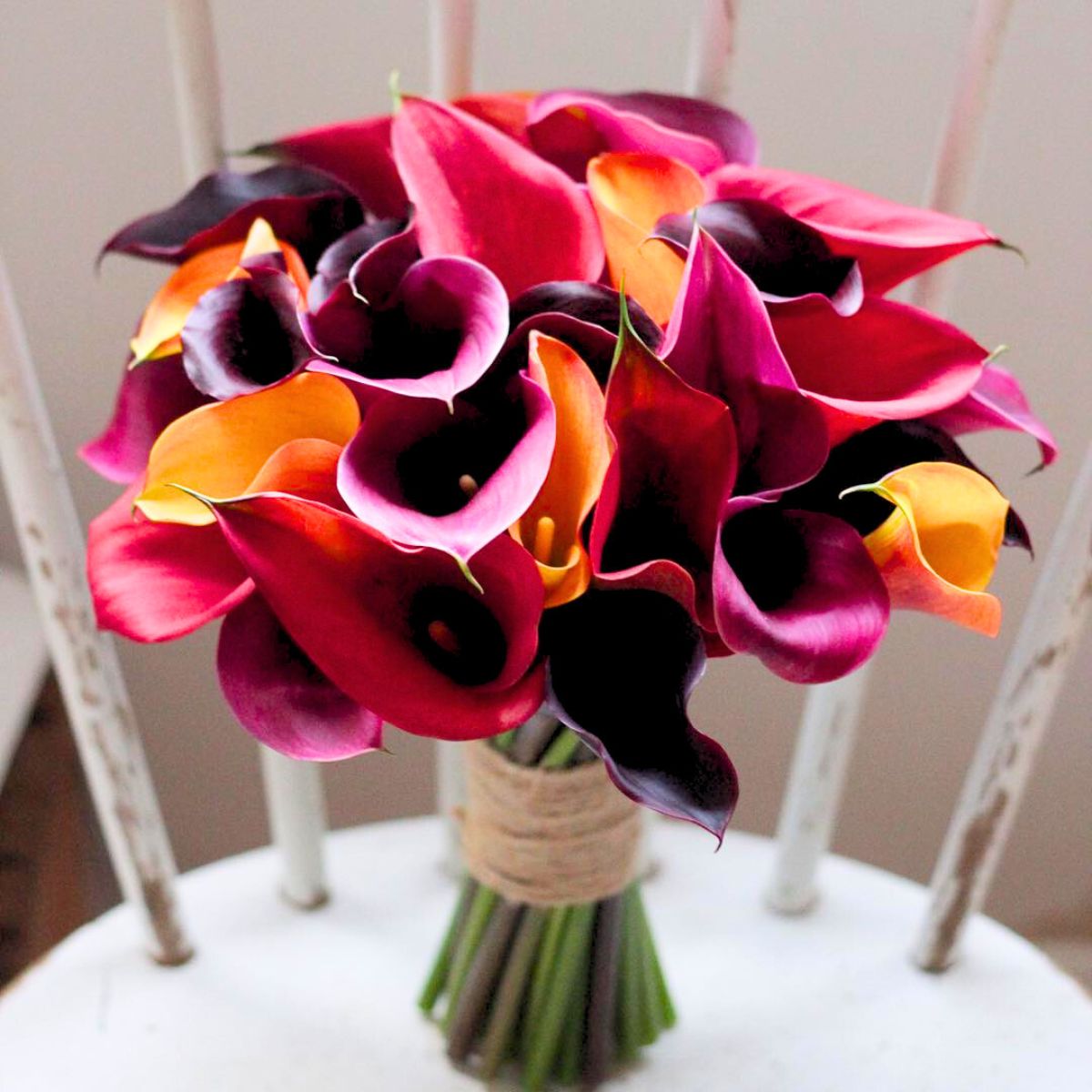 Fall inspired calla bouquet