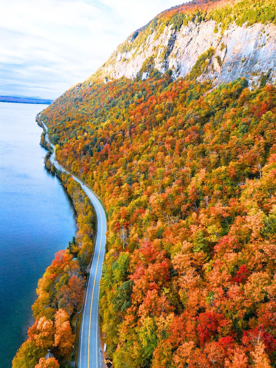 Fall foliage in Vermont USA