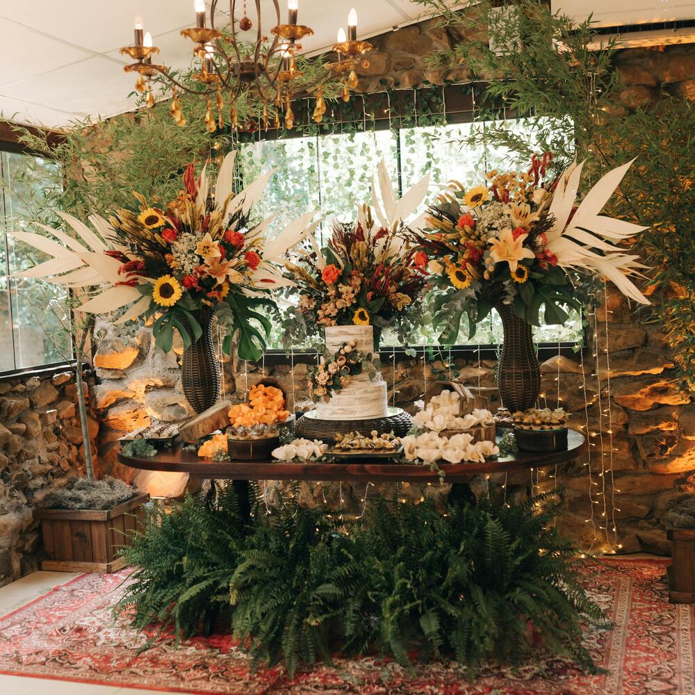 flower decoration on table