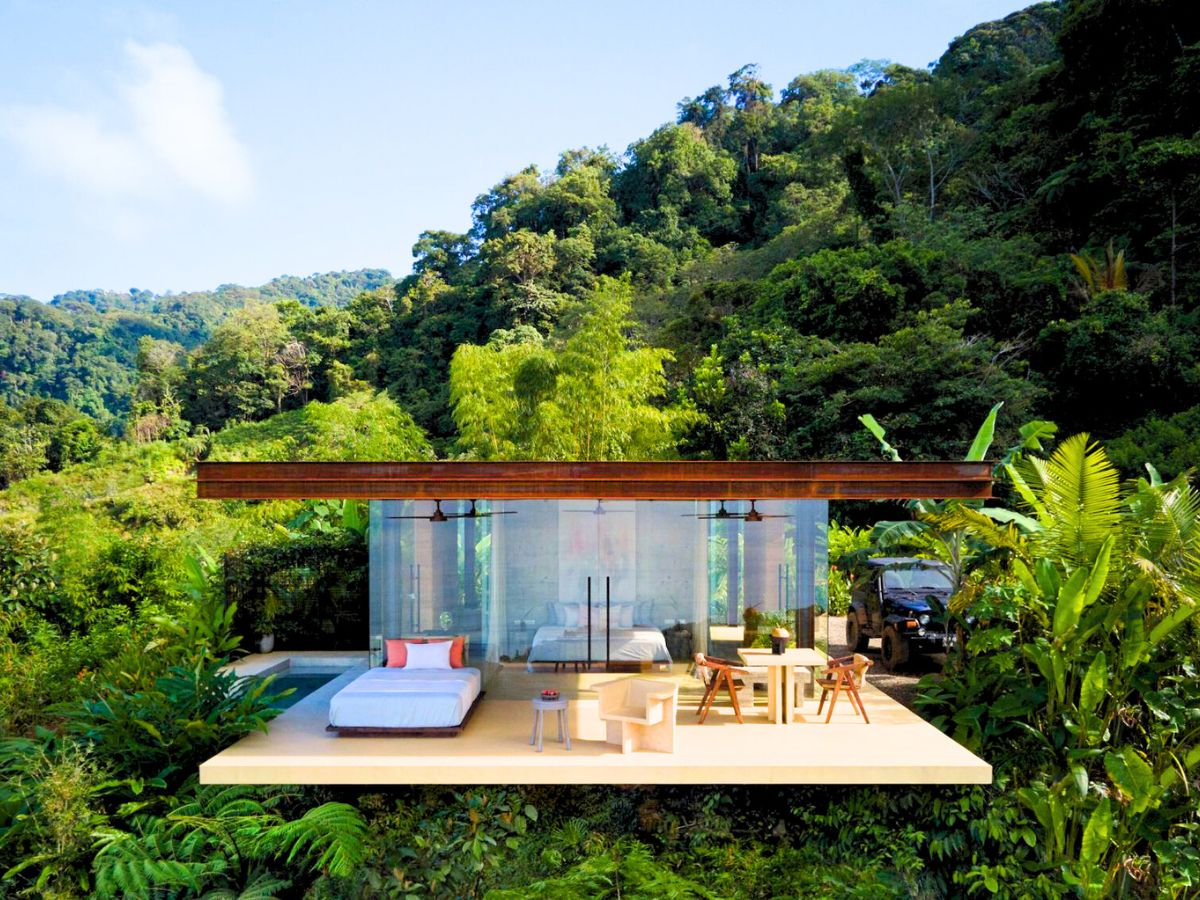 Front view of one of the villas in Costa Rica