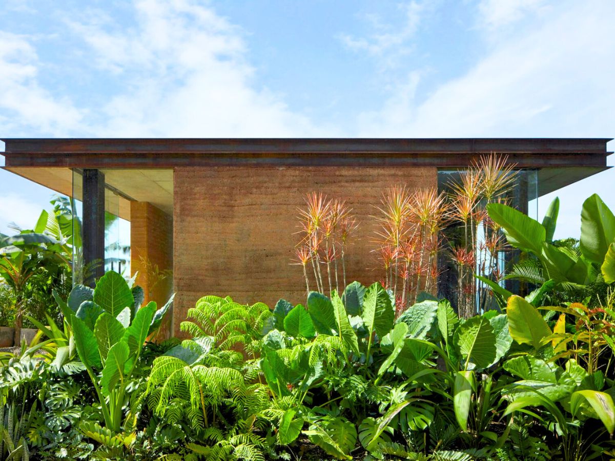 Outside foliage and greenery of the villa in Costa Rica