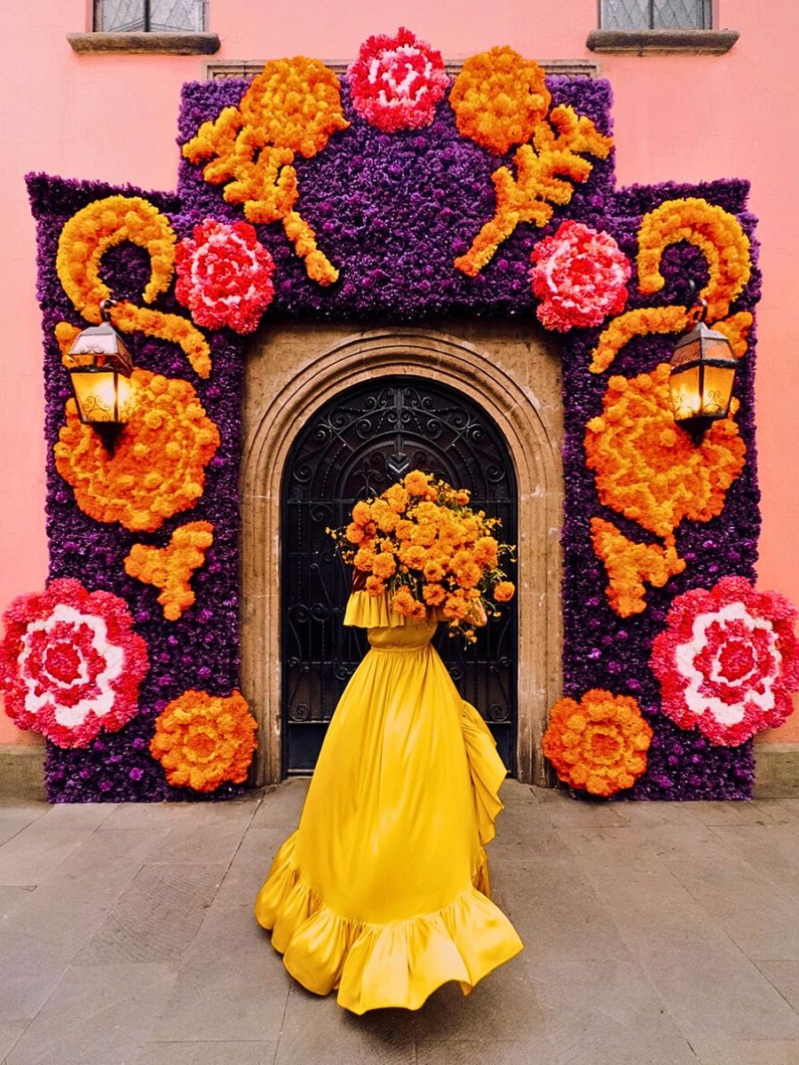 Flowers of the Dead in Mexico's Marigold Fields of Puebla Celebrate the Day of the Dead