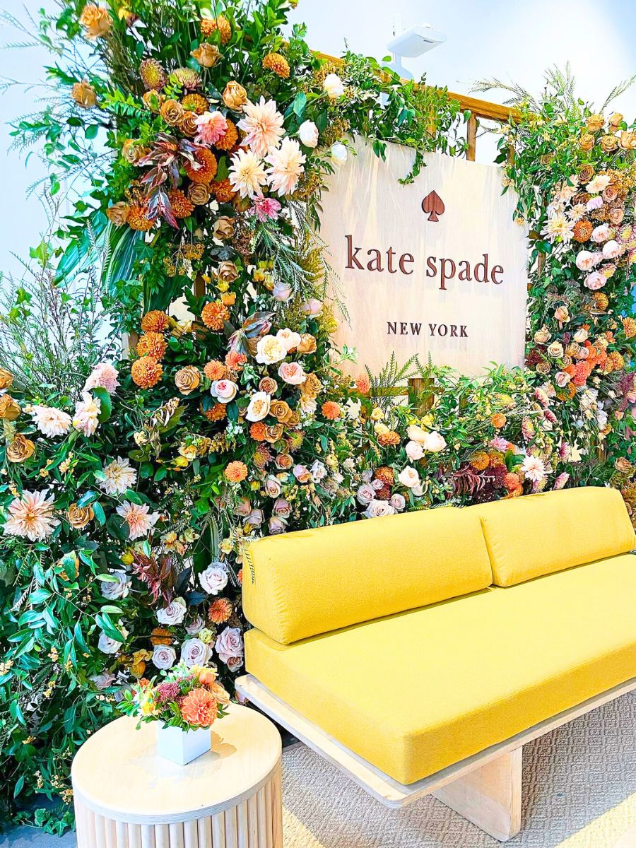 Floral popup for Kate Space NYC