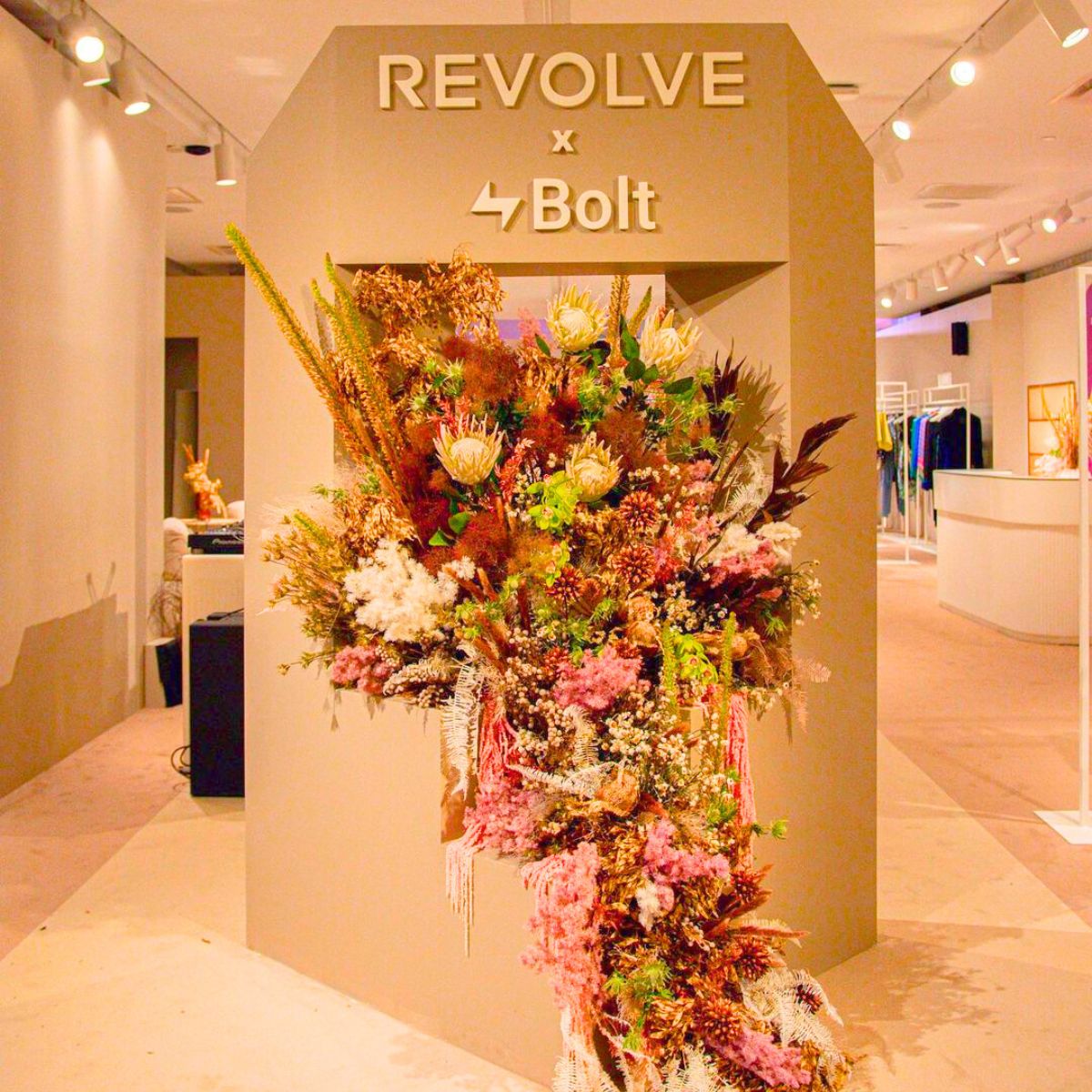 Revolve ft Bolt floral popup