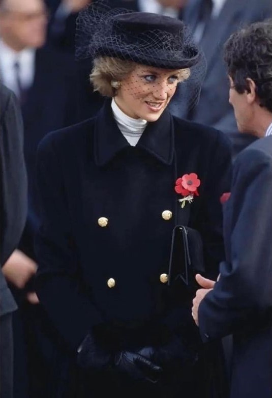 Princess Diana on November 11 Remembrance Day