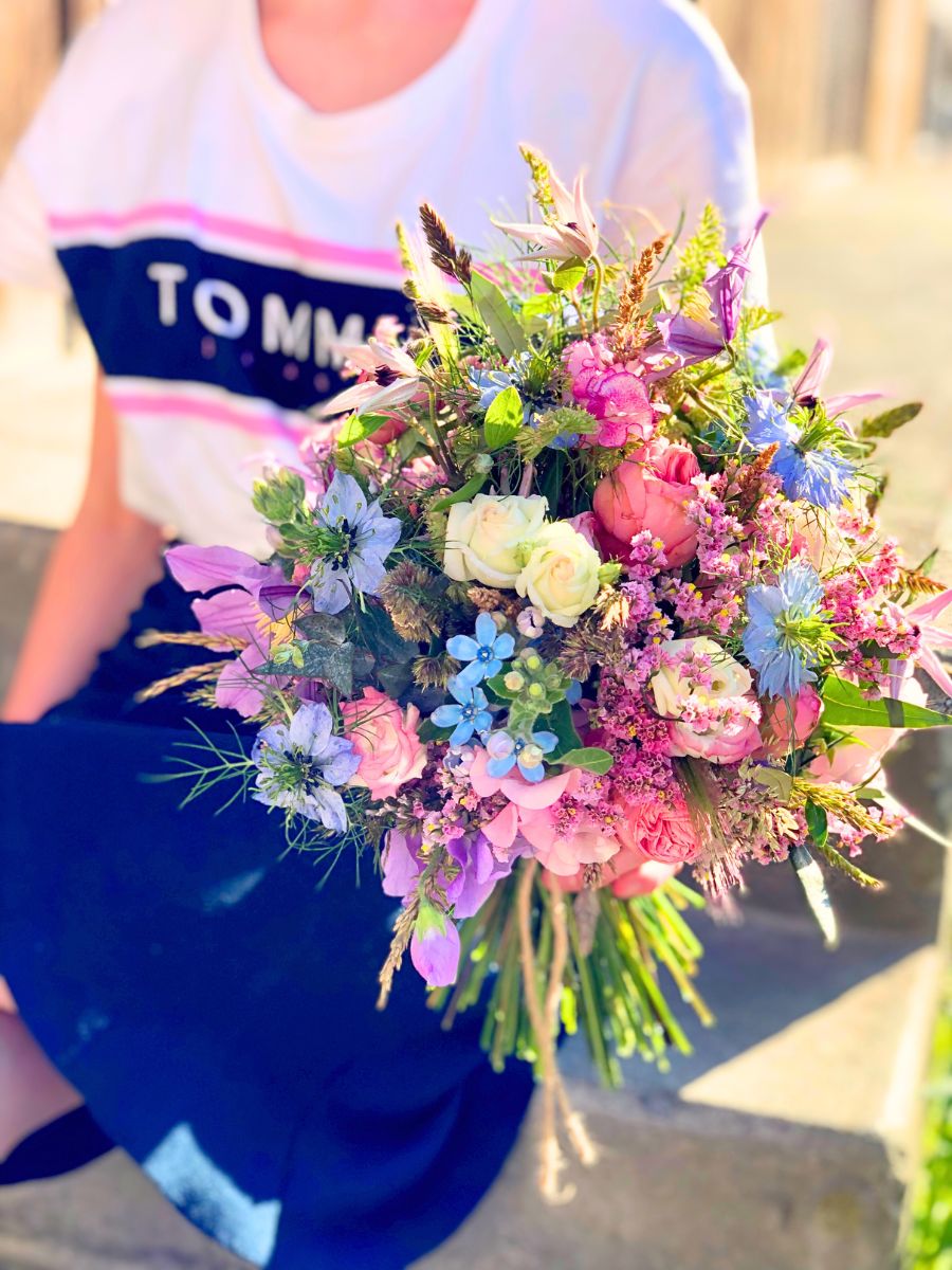 Bouquet with pastel colors