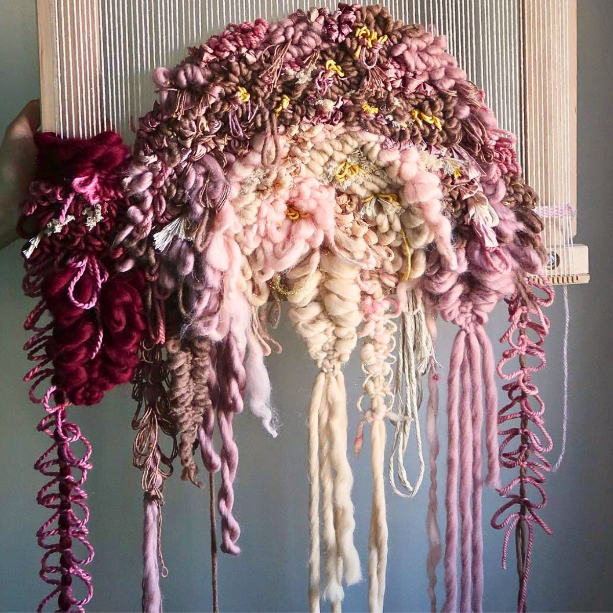 Alyssa Ki Weaves Floral Wall Hangings That Last Forever