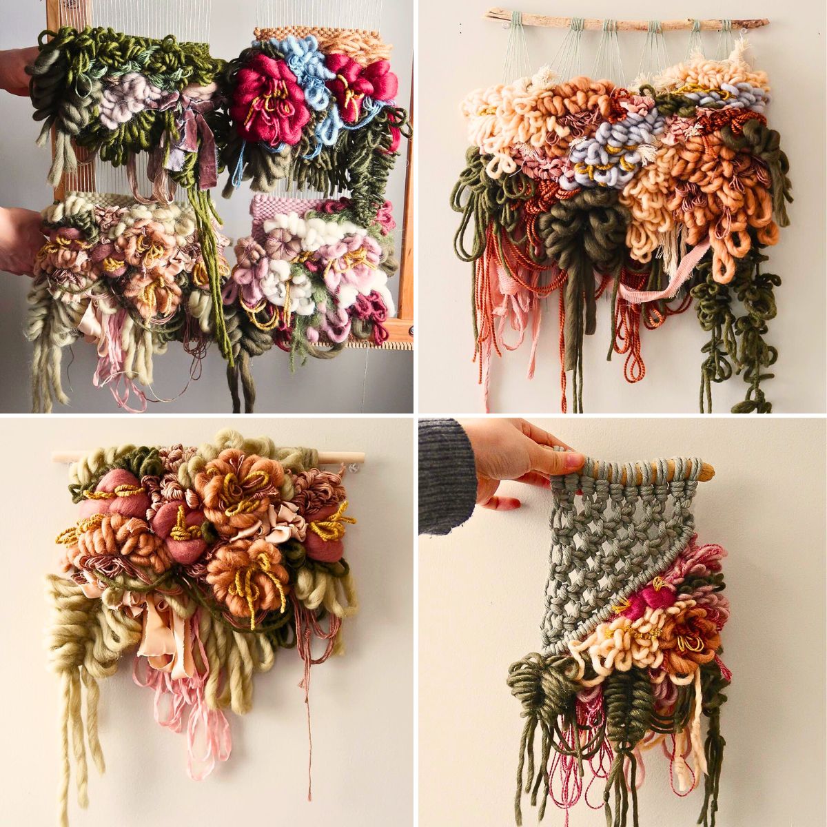 Alyssa Ki Weaves Floral Wall Hangings That Last Forever