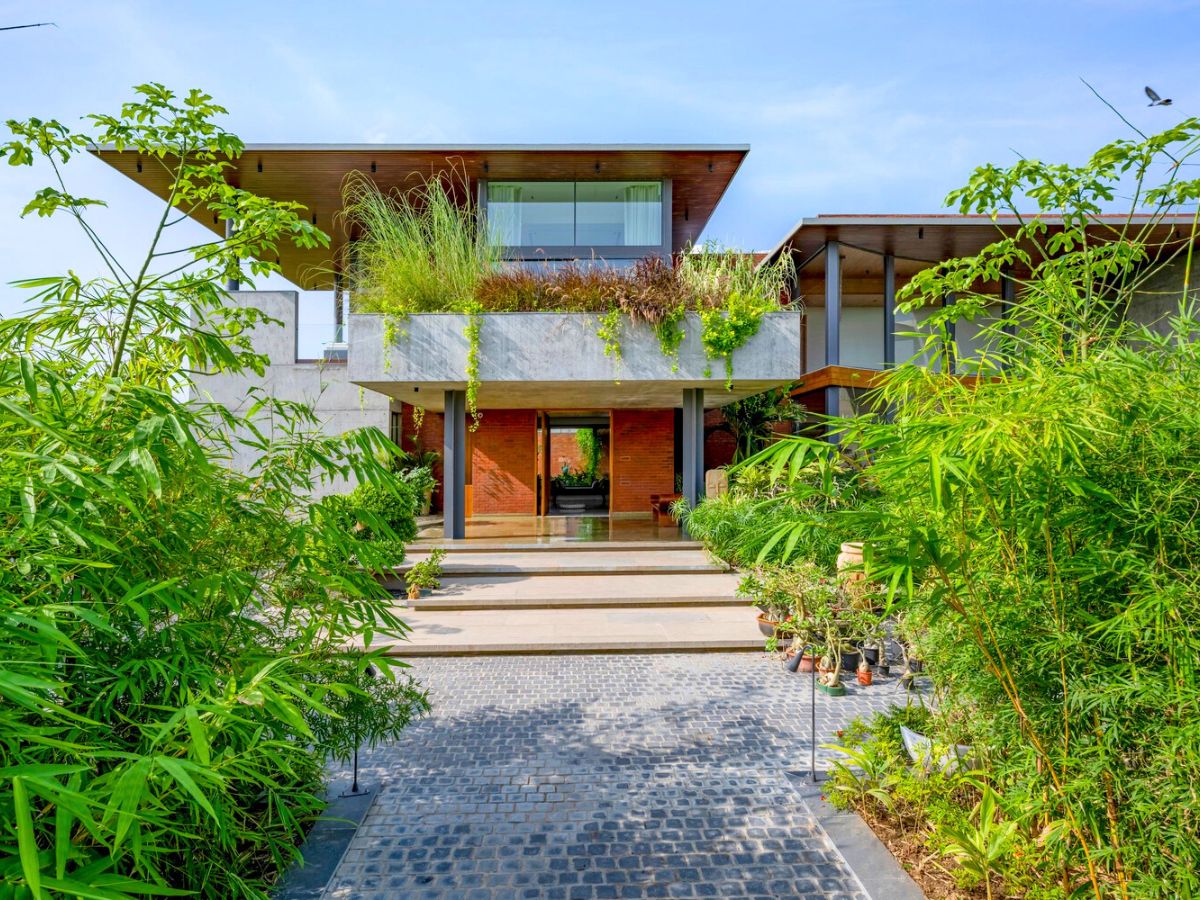 Biophilic design integrated to the house