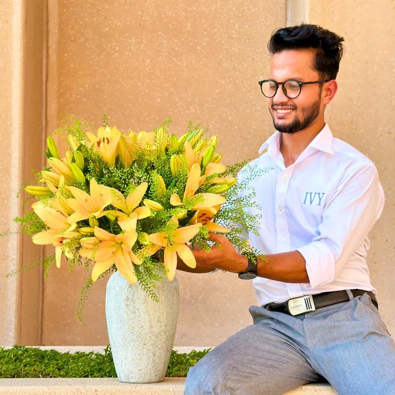 Kazi Sagar as BFF With Lilies