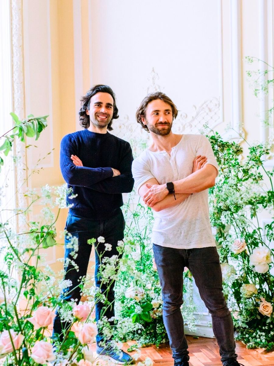 Florist Michal Kowalski and Michael Dariane