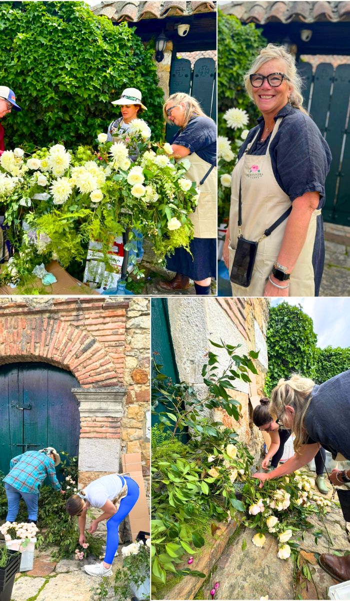 Holly Chapple floral designer at Alexandra Farms Garden Rose Experience