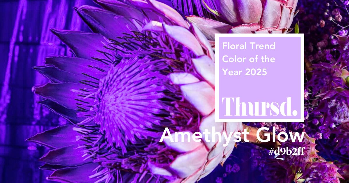 Thursd Floral Trend Color 2025 Amethyst Glow