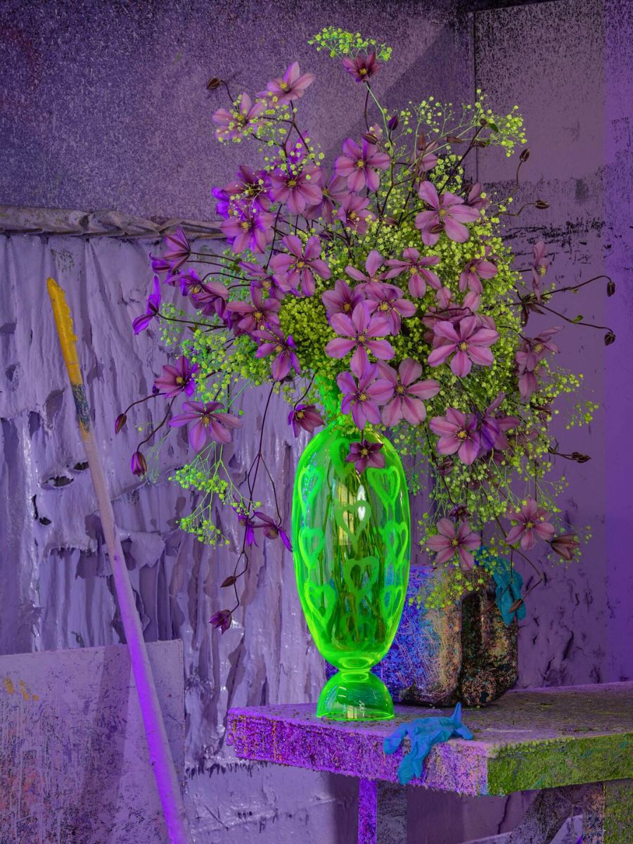 Design Robert Bartolen With Clematis Marginpar Floral Trend Color of the Year 2025 Amethyst Glow