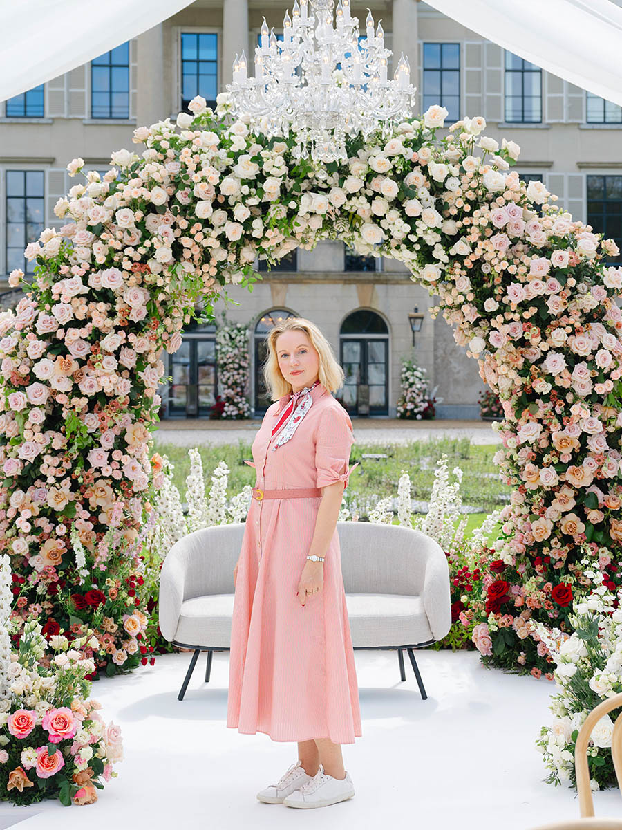 Katya Hutter in an ultra luxury wedding design