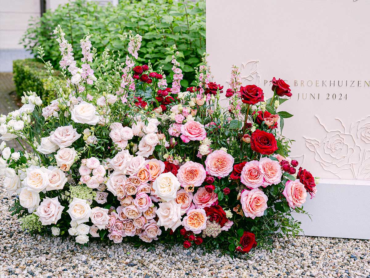 Parc Broekhuizen Wedding welcome board