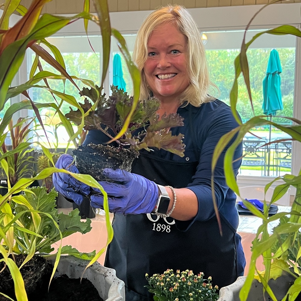 Lady doing horticulture 