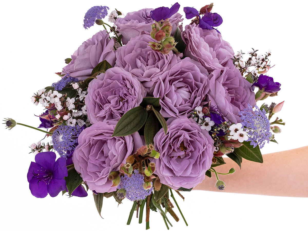 Floral Trend Color 2025 Rose Lavender Bouquet