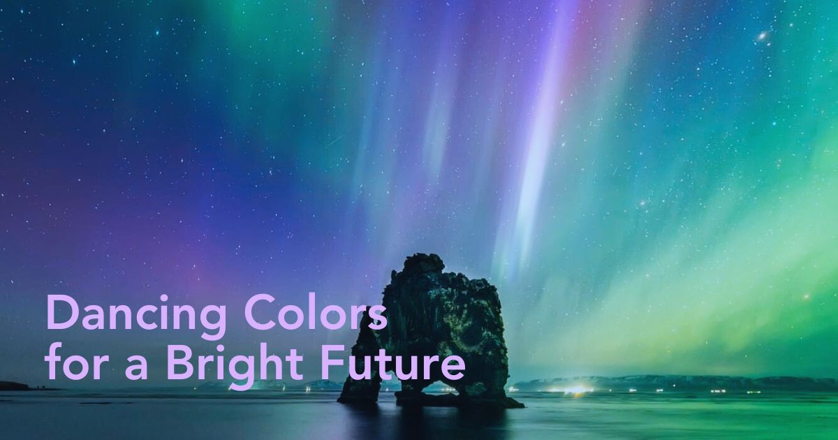 Aurora Glow color palette of the year 2025