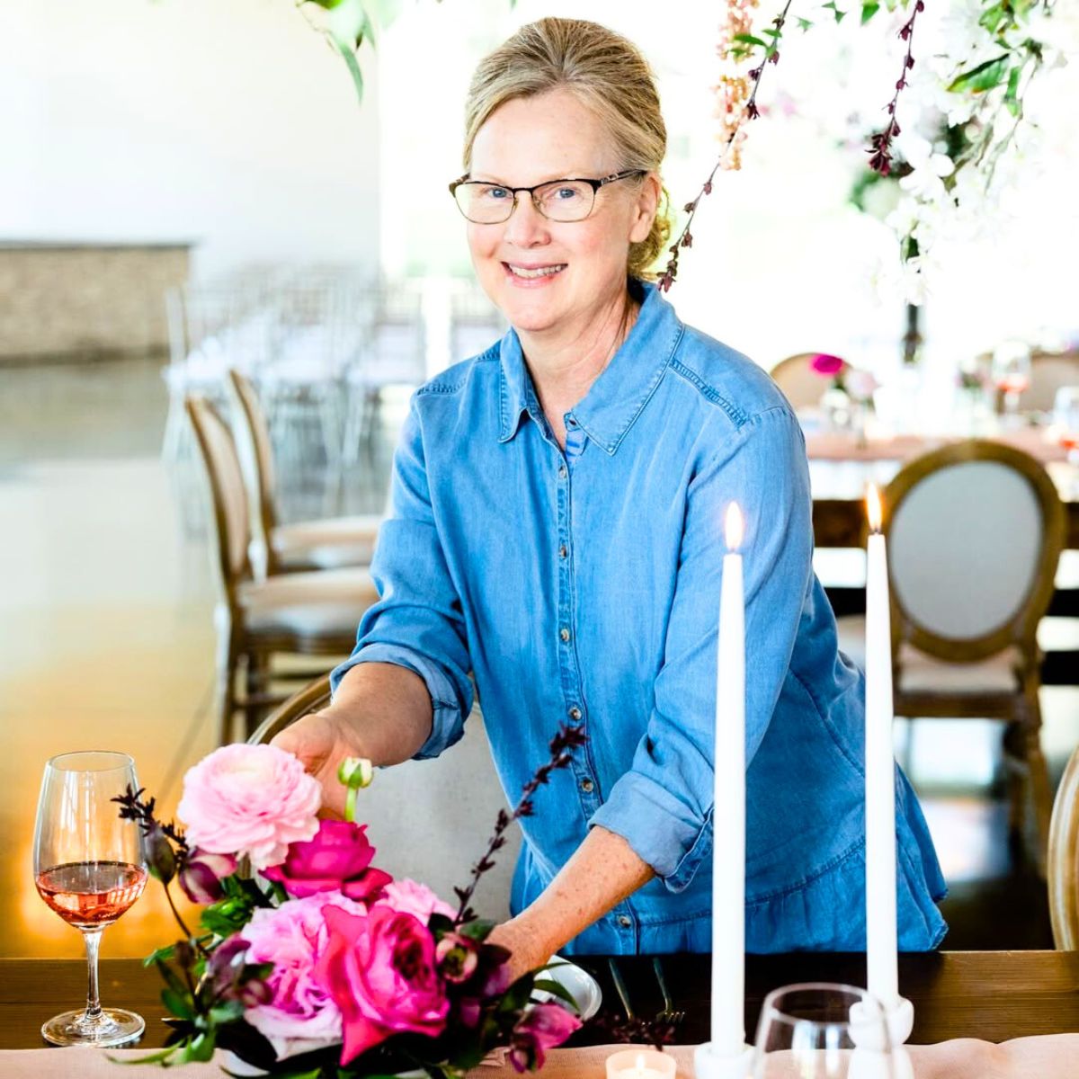 Floral designer Nancy Zimmerman