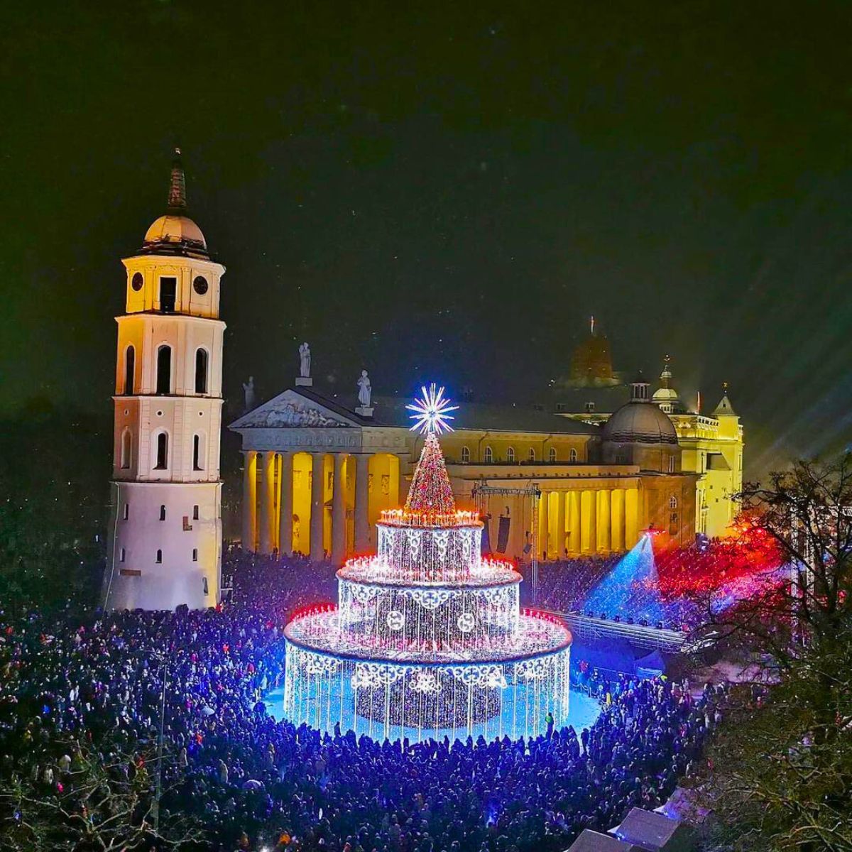 Lithuania Vilnius Christmas Tree