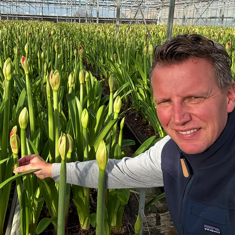 Peter van Delft at Van der Ende Flowers