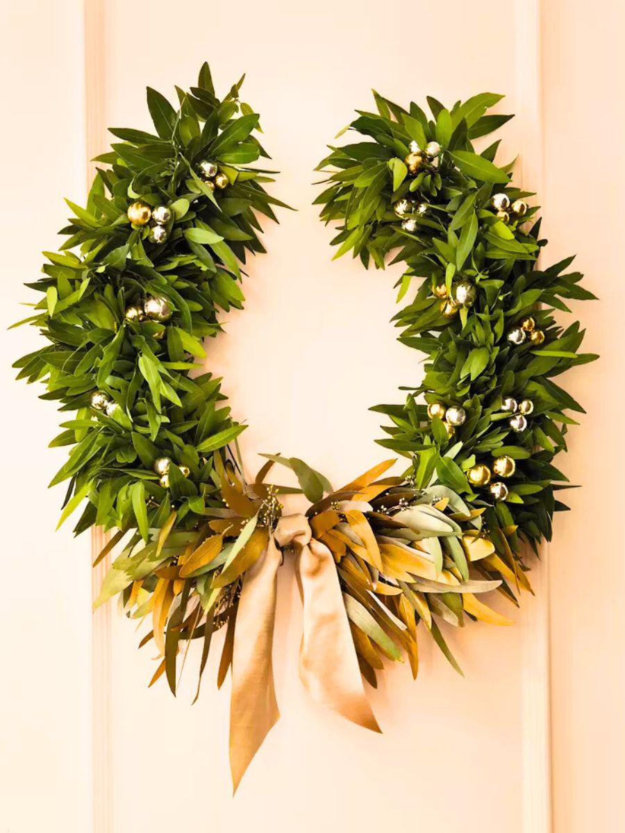 Metallic Laurel wreath by Anna Williams