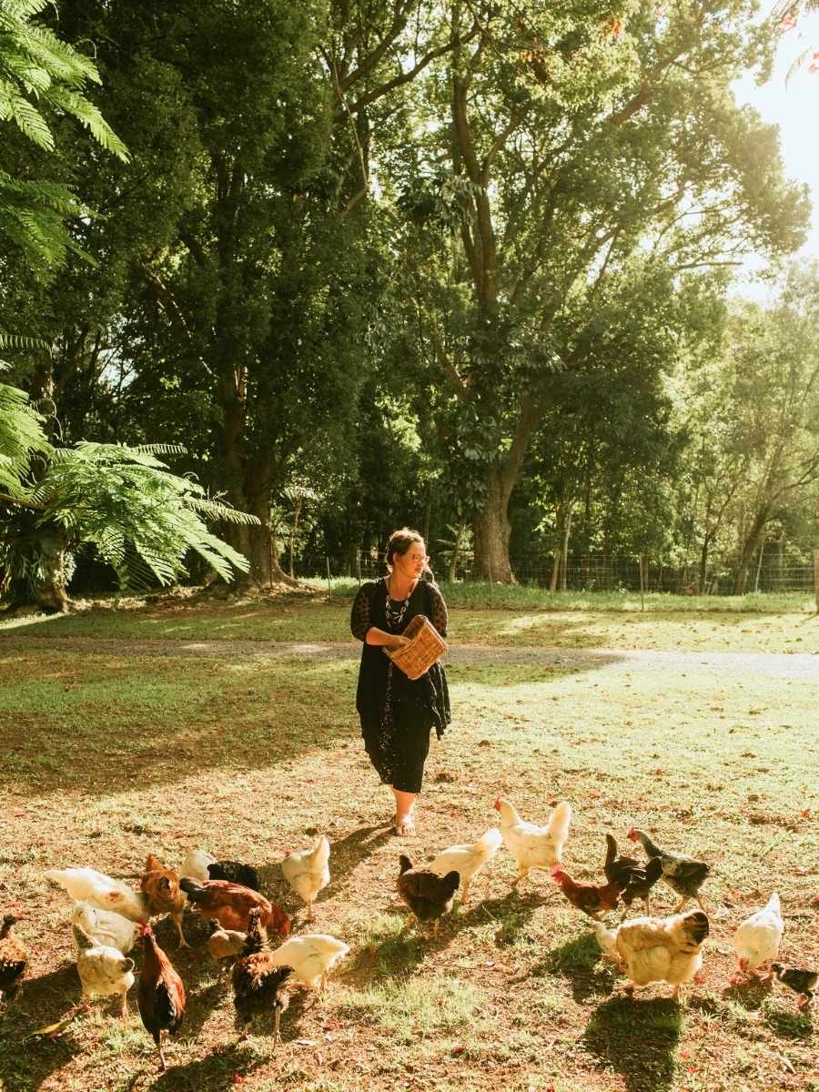 Julia Rose at her farm