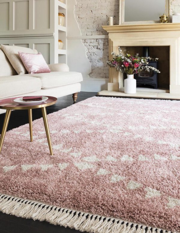 Genuine Pink Interior Design - How to Add This Trend Color to Your Home Pink Rug