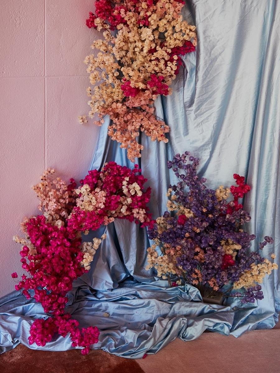 Creating a Meditative State of Mind with Dried Flowers - detailshot of coral reef design - poppykalas on thursd