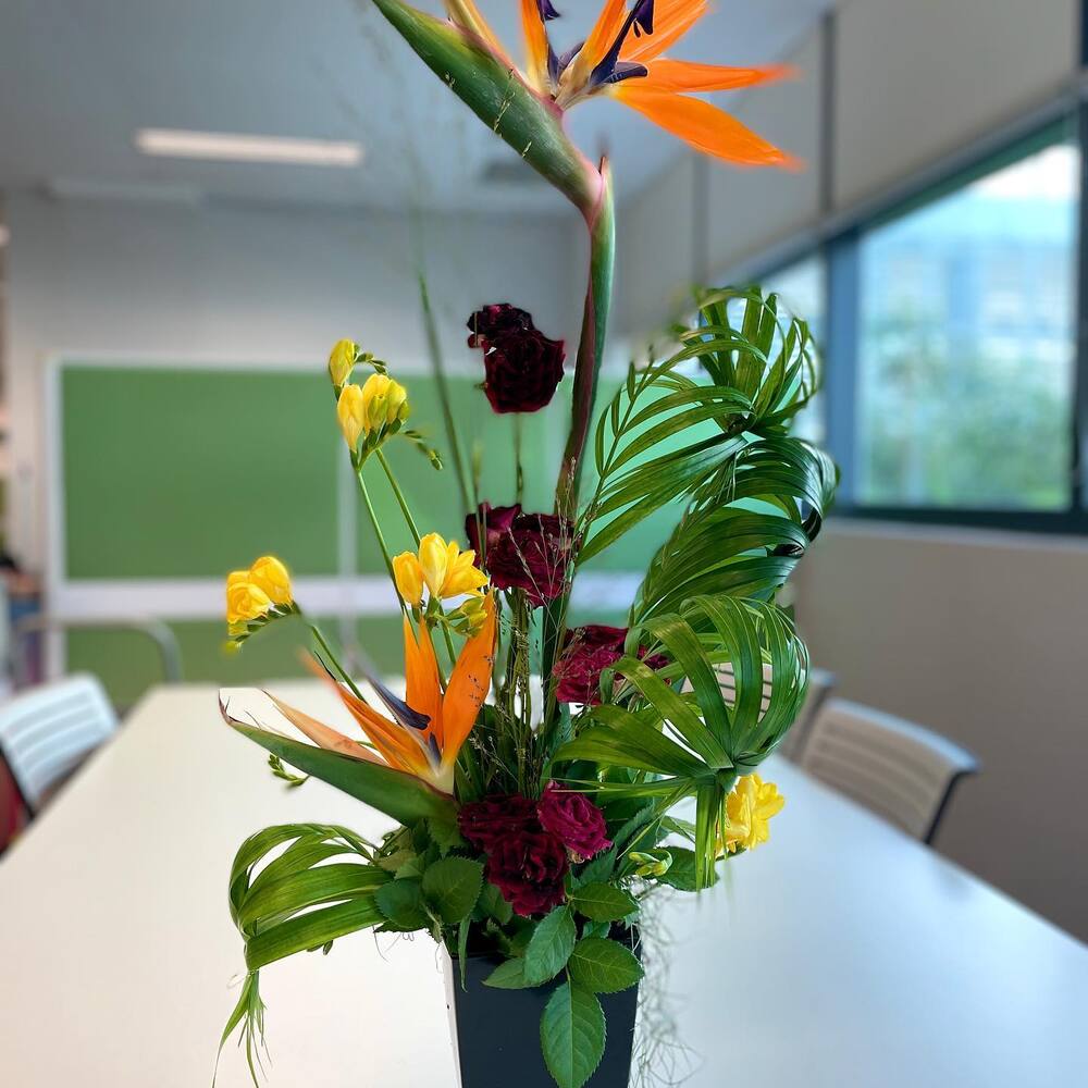 Flower presence in meeting room