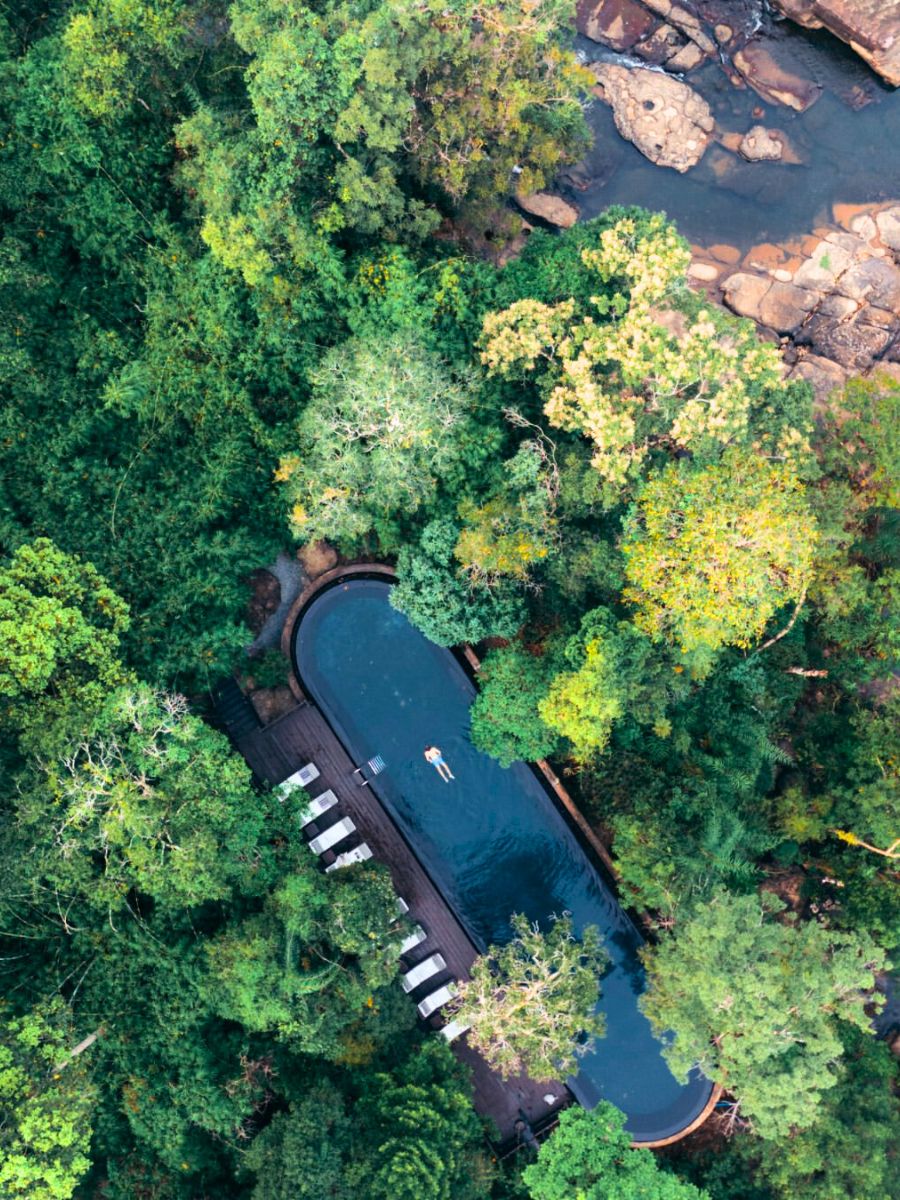 Pool to relax and see nature at the hotel