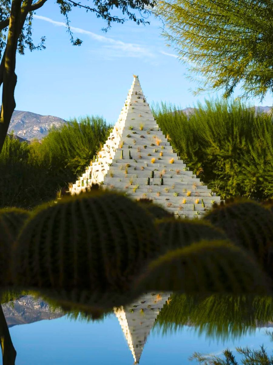 The Living Pyramid by Agnes Dennes