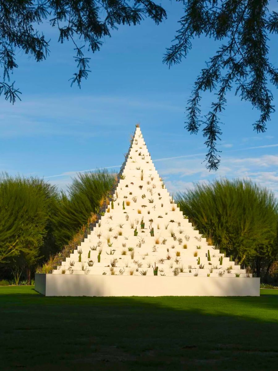 Another full view of the sprouting pyramid