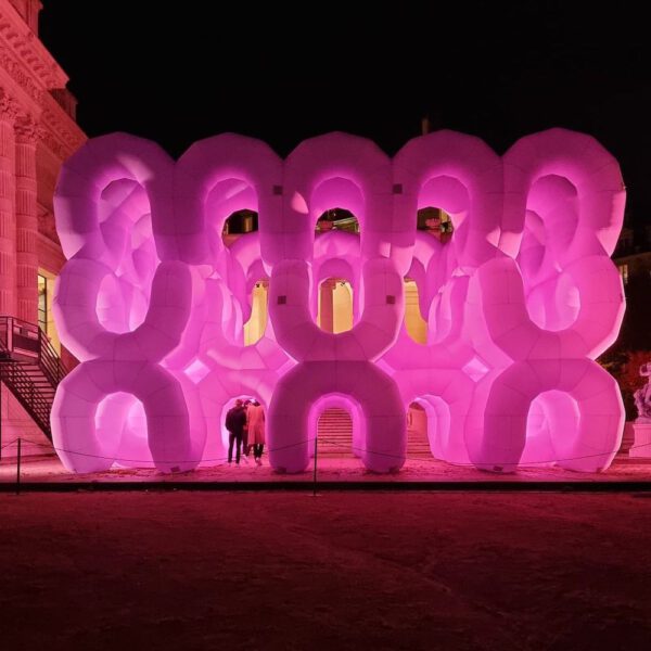 Pink Sets the Tone in the Immersive Installations by Cyril Lancelin Pink Installation