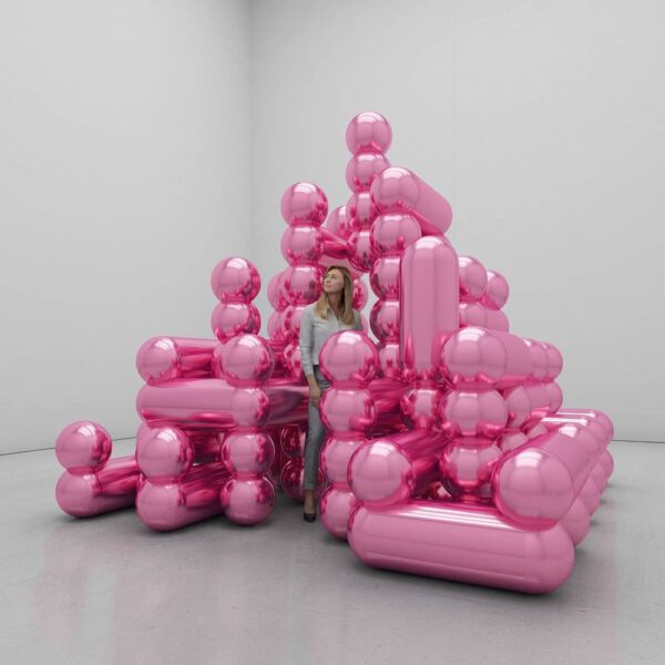 Pink Sets the Tone in the Immersive Installations by Cyril Lancelin Pink Installation