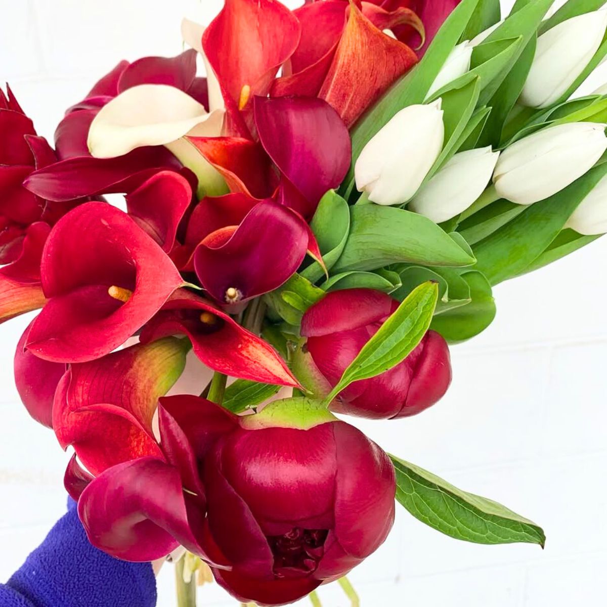 Red calla inspiration for arrangements