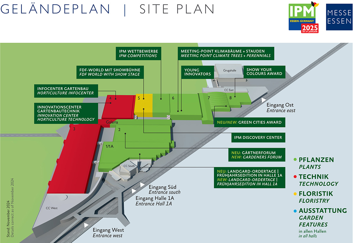 IPM Essen 2025 map