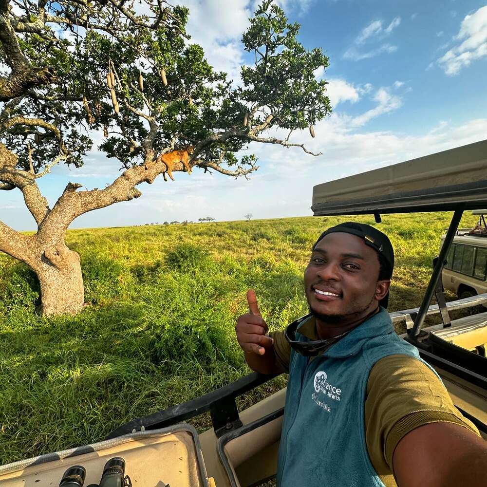 Men wondering in national park