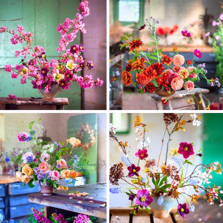 Floral arrangements by Bloom and Burn