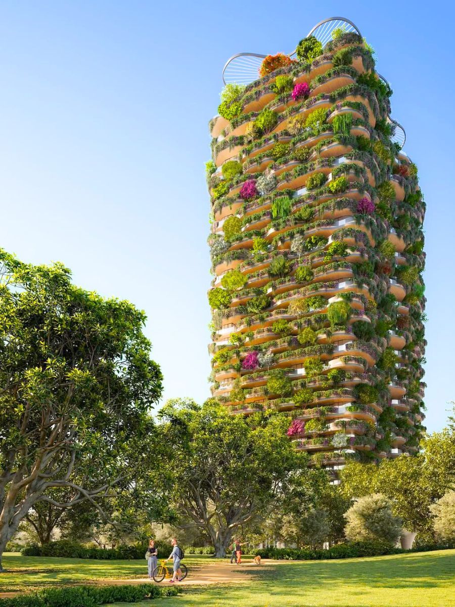 Green mixed use residential tower for South Brisbane Australia