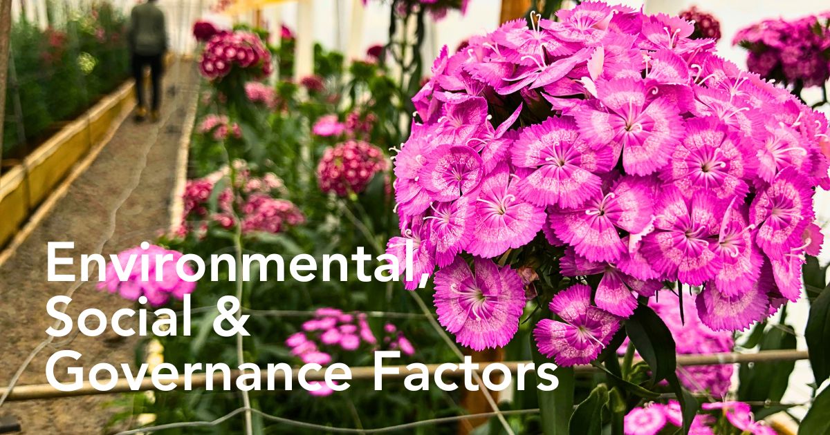 Understanding the Role of Environmental, Social, and Governance Factors in Floriculture Sustainability